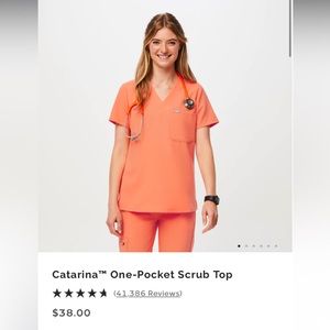 Figs Scrub Set - Papaya